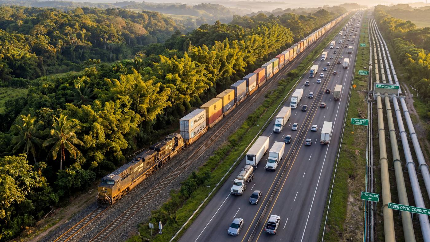 Corredor Interoceánico de Guatemala — infraestructura multimodal